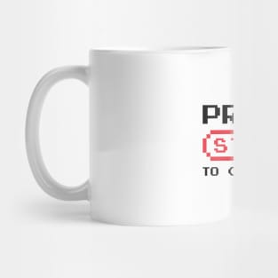 Press Start to Continue Mug